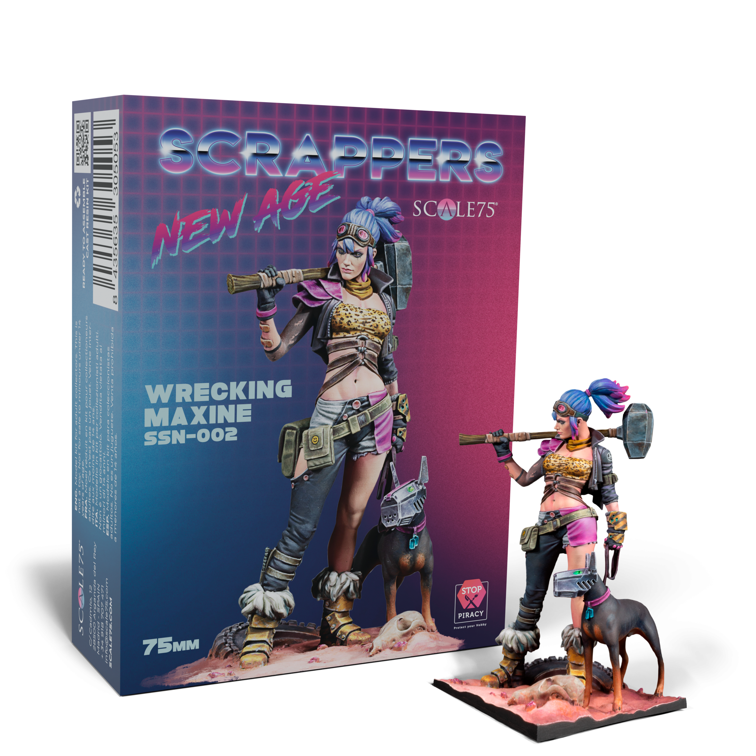 scale75-wrecking-maxine-scrappers-new-age-miniatura-75mm-in-resina image 1