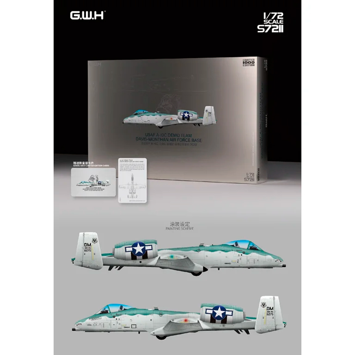 ak-interactive-1-72-usaf-a-10c-demo-team-davis-monthan-2020-limited-edition image 2