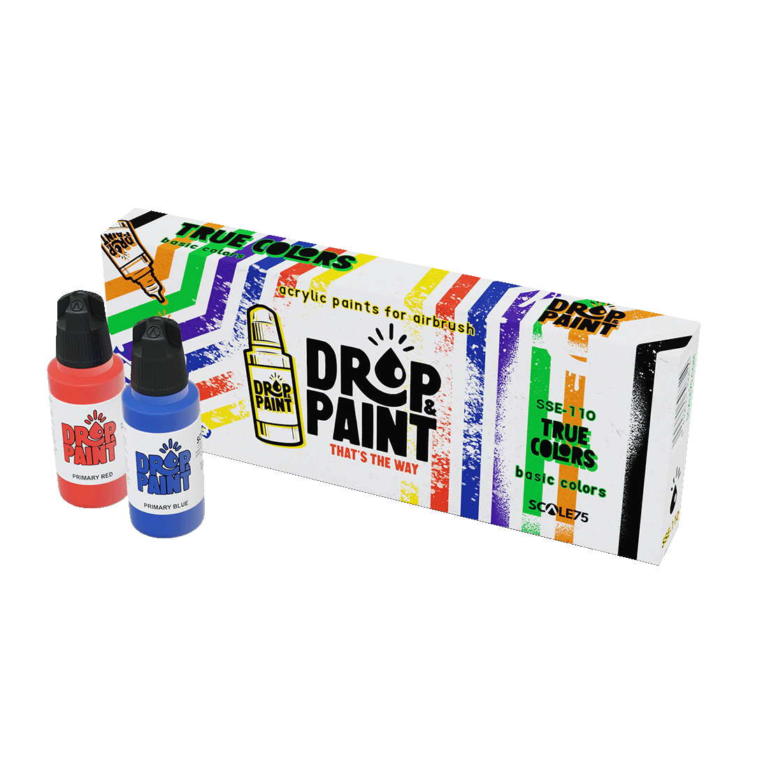 scale75-drop-paint-true-colors-set-colori-acrilici-per-aerografo image 1