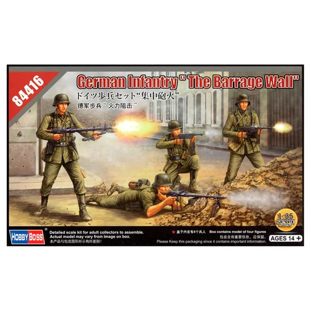 ak-interactive-1-35-german-infantry-the-barrage-wall-set-figure-fanteria-tedesca image 1