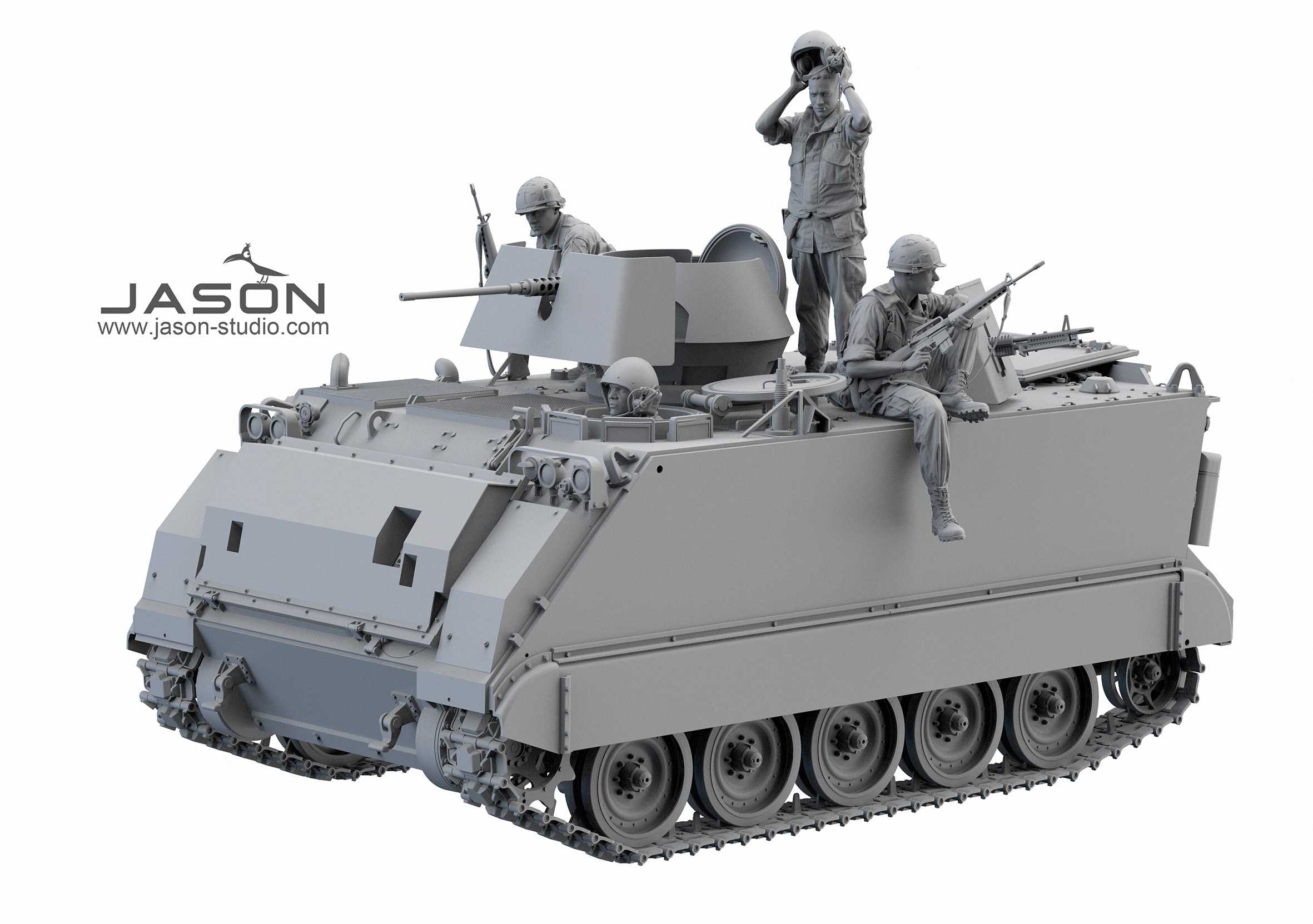 ak-interactive-1-16-equipaggio-e-fanteria-m113-apc-set-figurine-armored-personne image 2