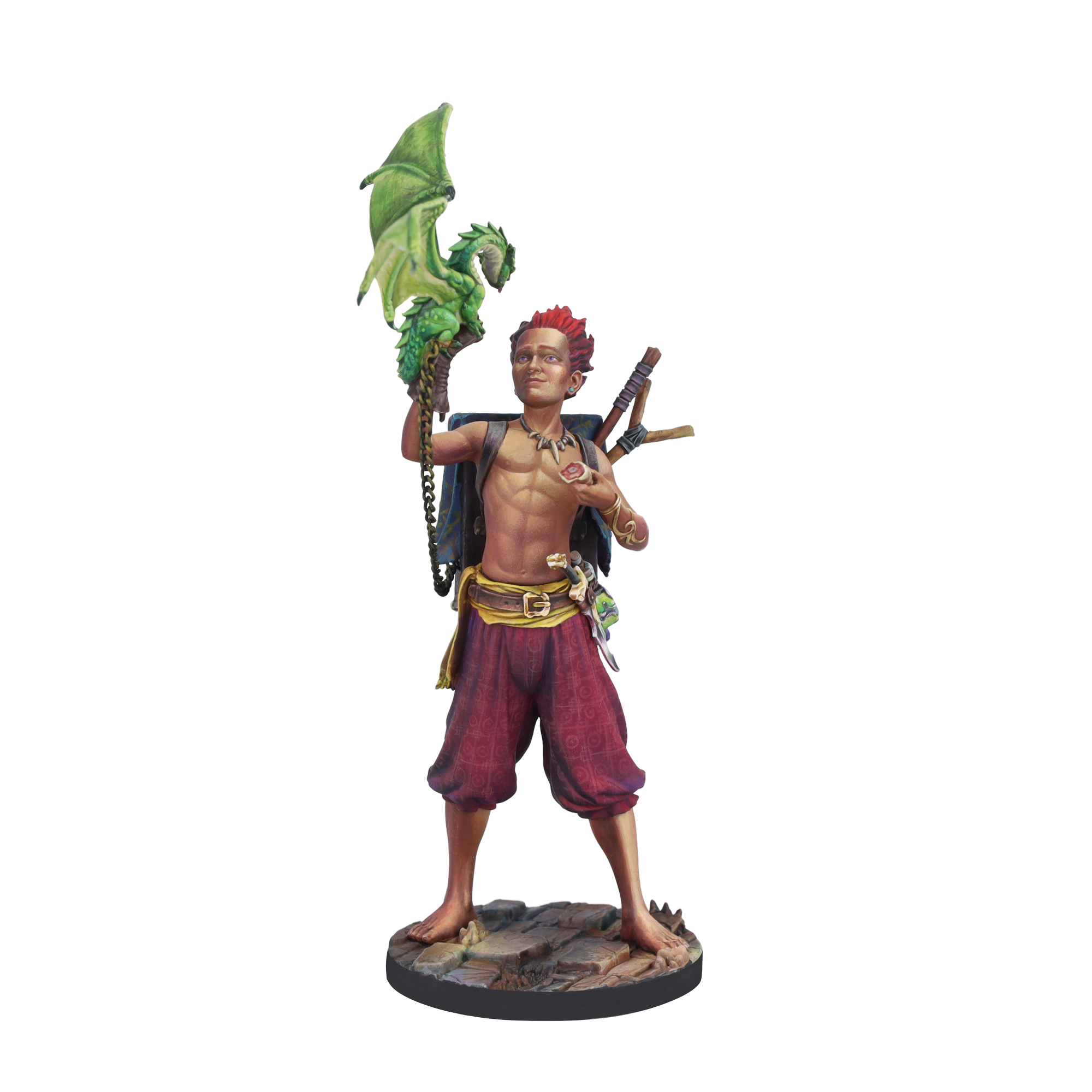 scale75-ulh-dragon-trainer-miniatura-1-24-in-resina-con-catena-in-ottone image 4
