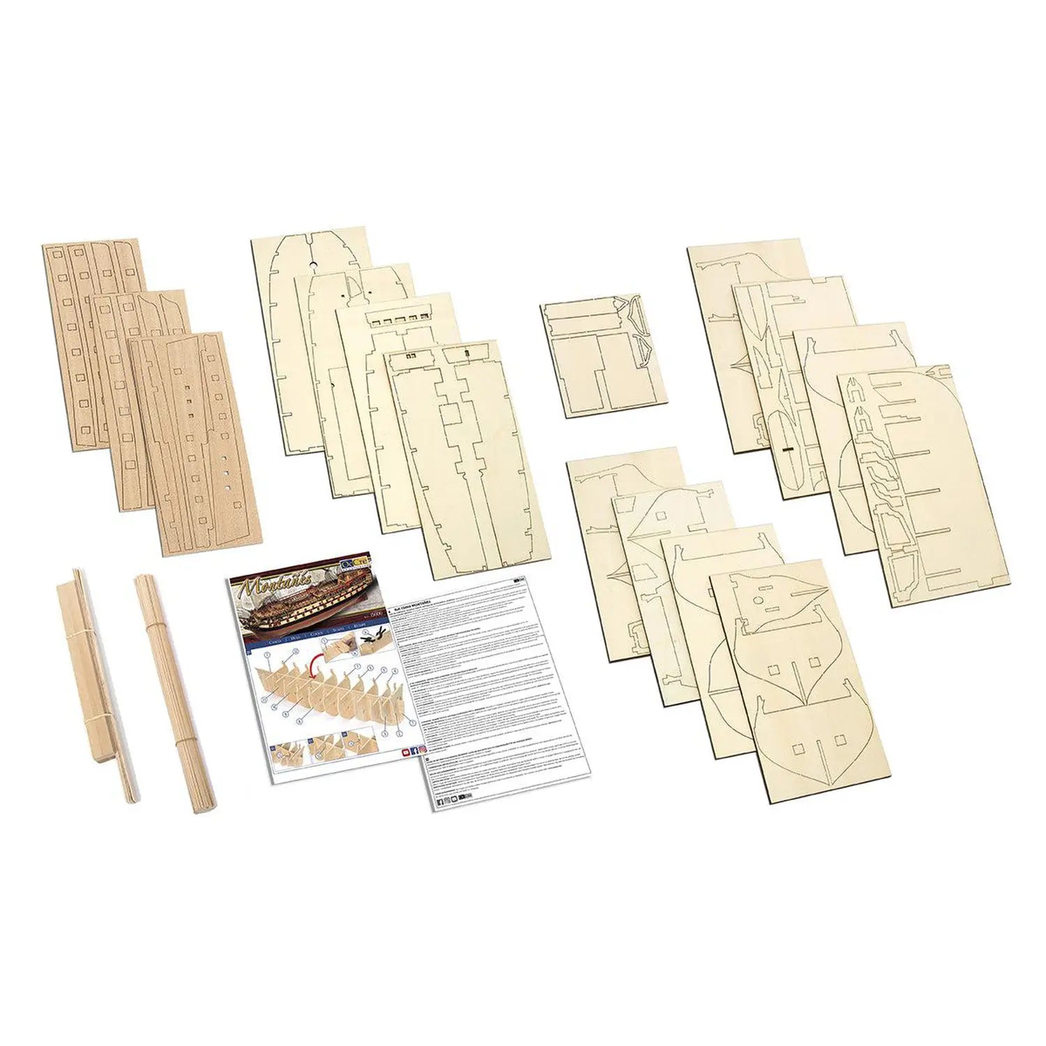 occre-monta-s-pack-1-kit-modellismo-nave-in-legno-a-rate image 1