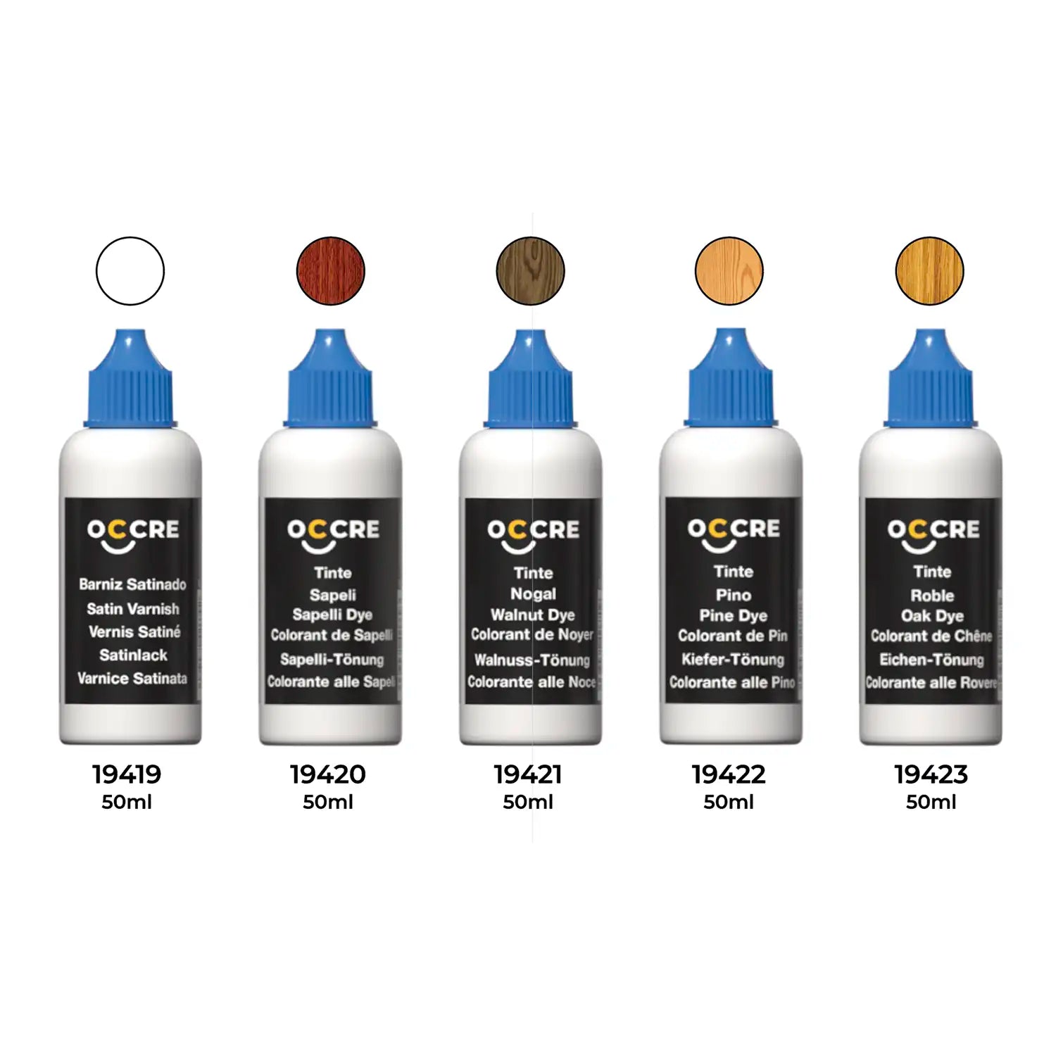 occre-pack-tintura-e-vernice-acrilica-50-ml-5-pezzi image 1
