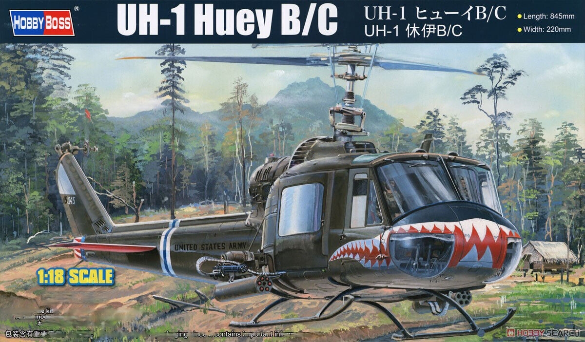 ak-interactive-uh-1-huey-b-c-1-18-kit-modellismo-elicottero-grande-scala image 1