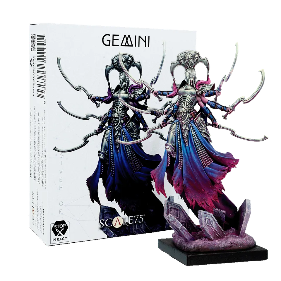 scale75-zodiac-mystic-signs-gemini-miniatura-fantasy-in-resina-da-dipingere image 1