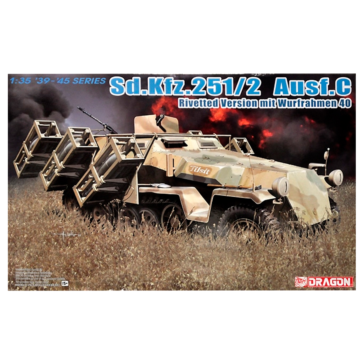 ak-interactive-1-35-sd-kfz-251-2-ausf-c-rivetted-version-mit-wurfrahmen-40 image 1