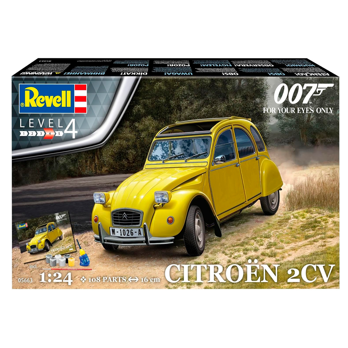 ak-interactive-1-24-gift-set-citroen-2cv-bond-007-kit-con-accessori image 1