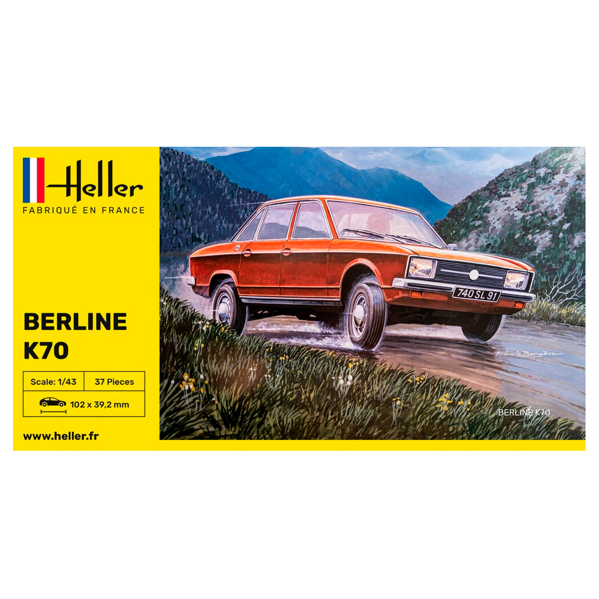 ak-interactive-1-43-berline-k70-kit-auto-da-costruire-e-dipingere image 1