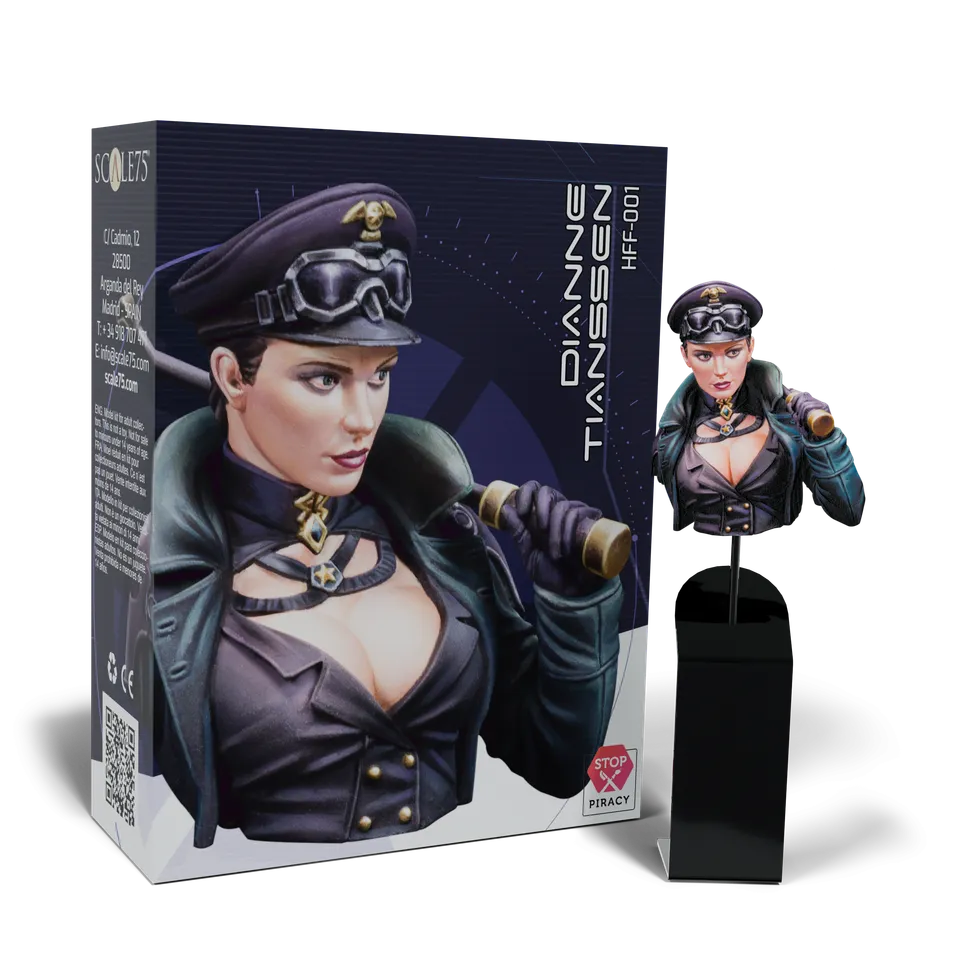 scale75-dianne-tianssen-busto-in-resina-75mm-da-montare-e-dipingere image 1