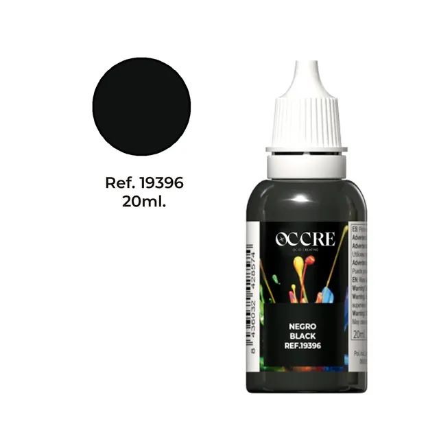 occre-pittura-acrilica-nero-20-ml-all-acqua-per-modellismo image 1