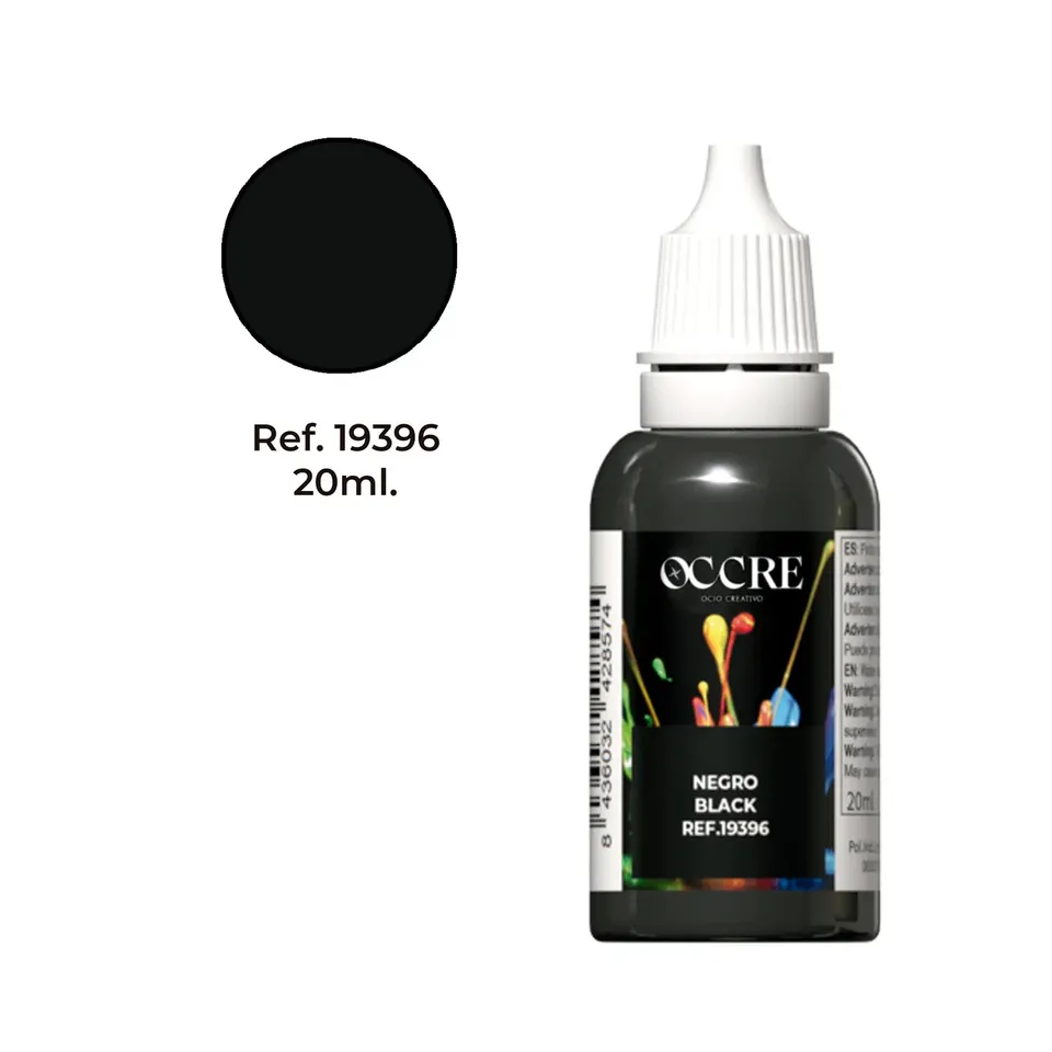 occre-pittura-acrilica-nero-20-ml-all-acqua-per-modellismo image 1