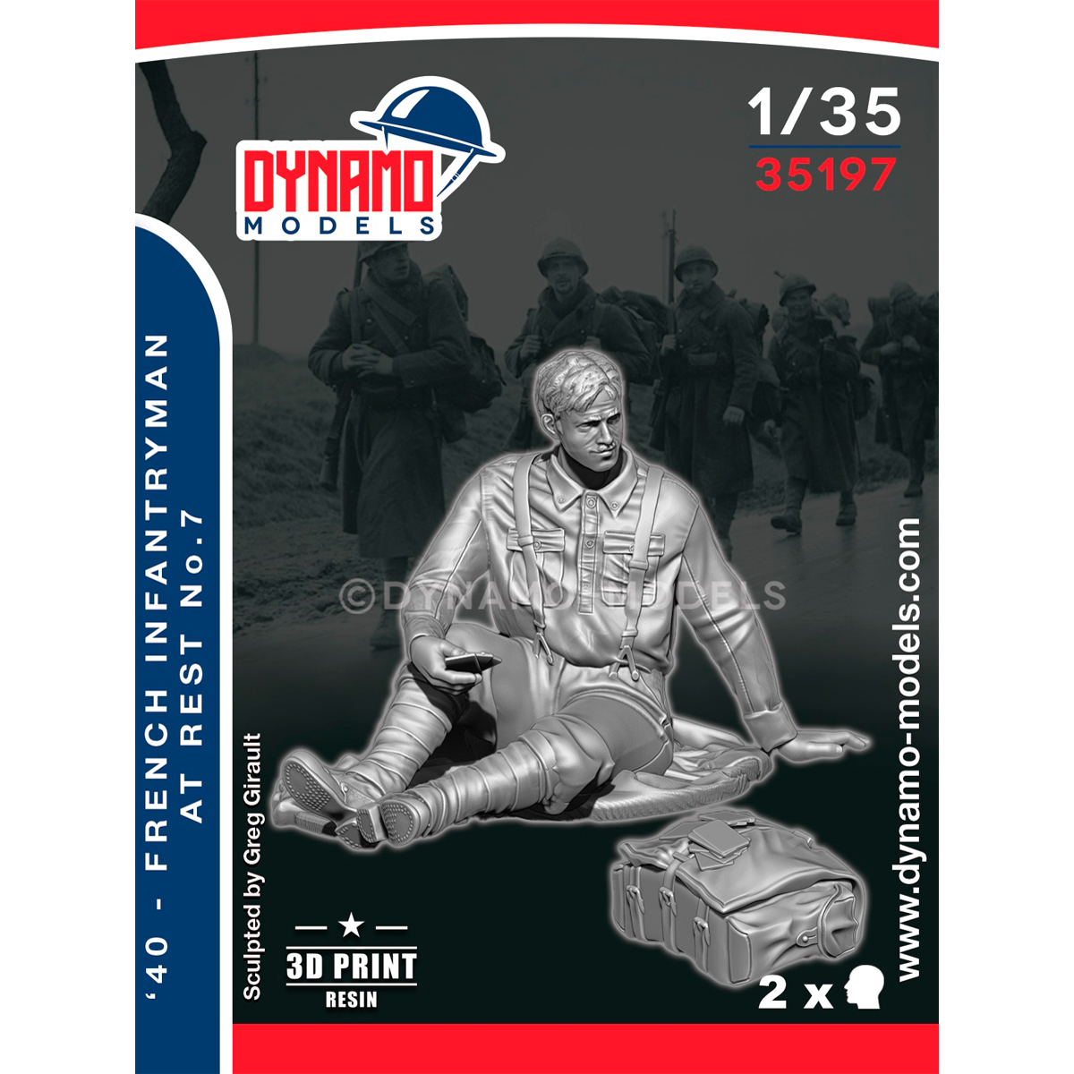 ak-interactive-1-35-french-40-infantryman-at-rest-no-7-figura-militare image 1