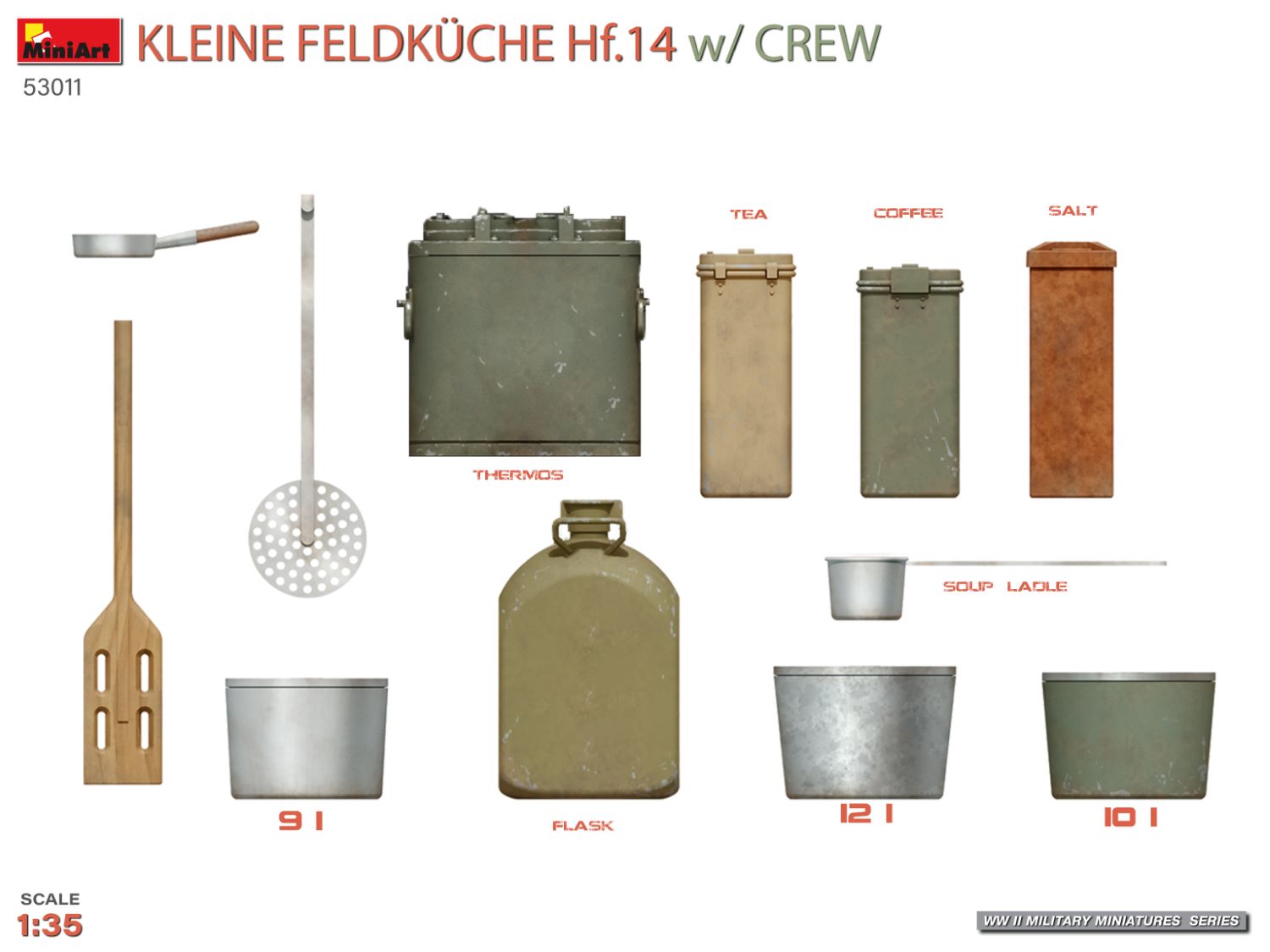 ak-interactive-1-35-kleine-feldk-che-hf-14-con-equipaggio-cucina-da-campo-in-sca image 3