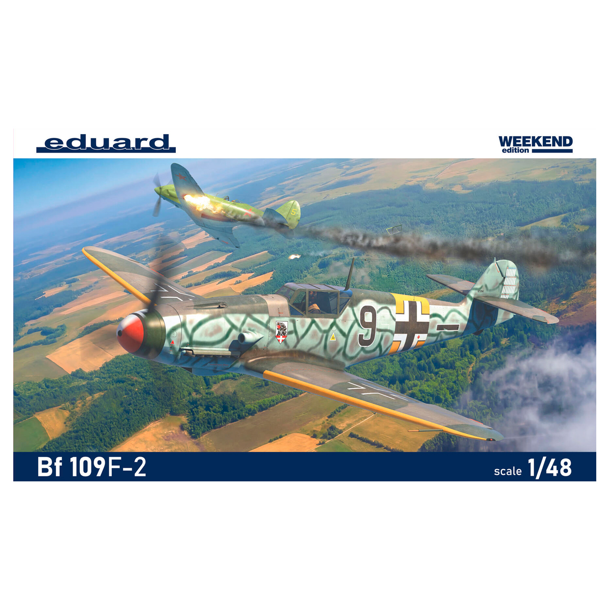 ak-interactive-1-48-bf-109f-2-kit-modello-aereo-da-caccia image 1