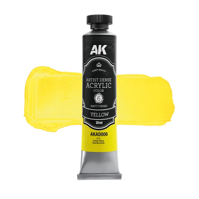 ak-interactive-amarillo-colore-acrilico-denso-artistico image 1