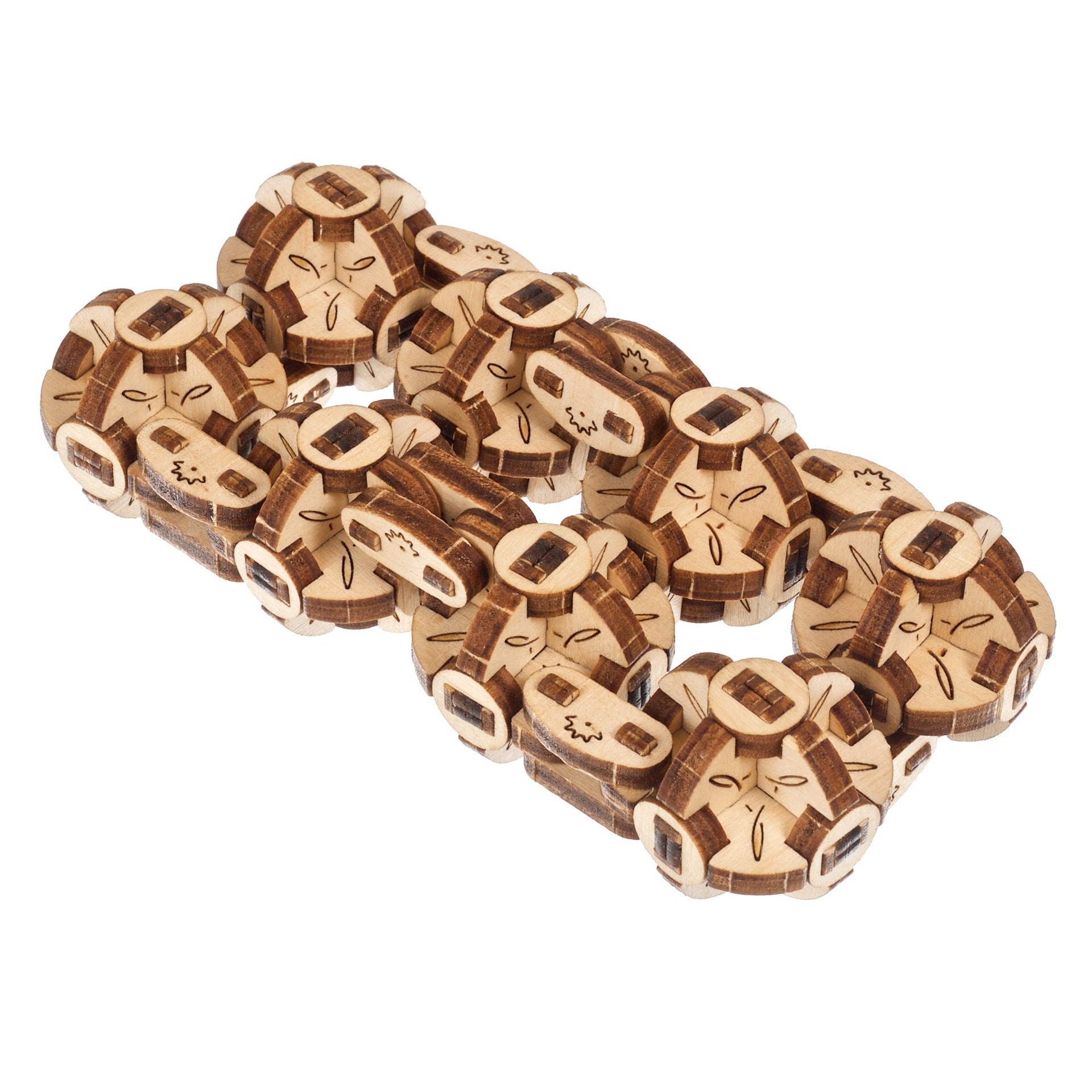 ugears-flexi-cubus-2-0-puzzle-meccanico-3d-octasphere-steampunk image 2
