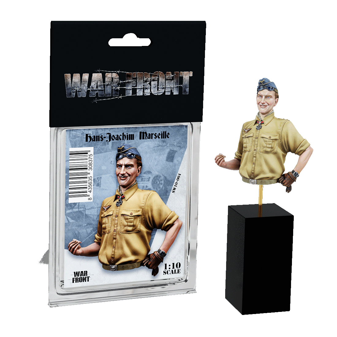 scale75-hans-joachim-marseille-busto-militare-warfront-la-stella-d-africa image 1