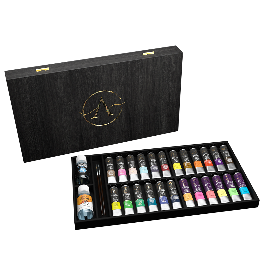 scale75-scalecolor-artist-small-luxury-wooden-box-set-colori-acrilici-premium-in image 2