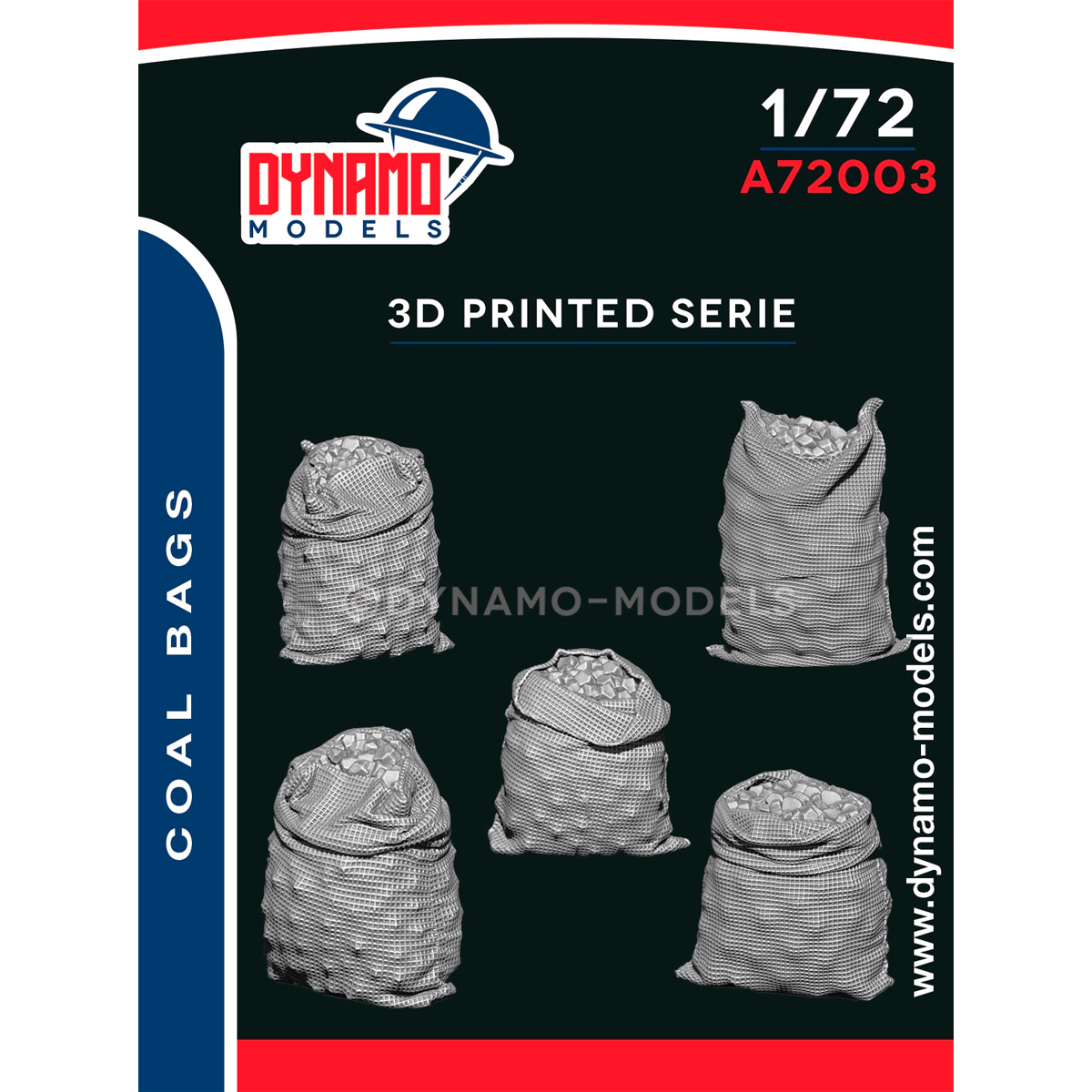 ak-interactive-1-72-coal-bags-5-pezzi-sacchi-di-carbone-per-modellismo image 1