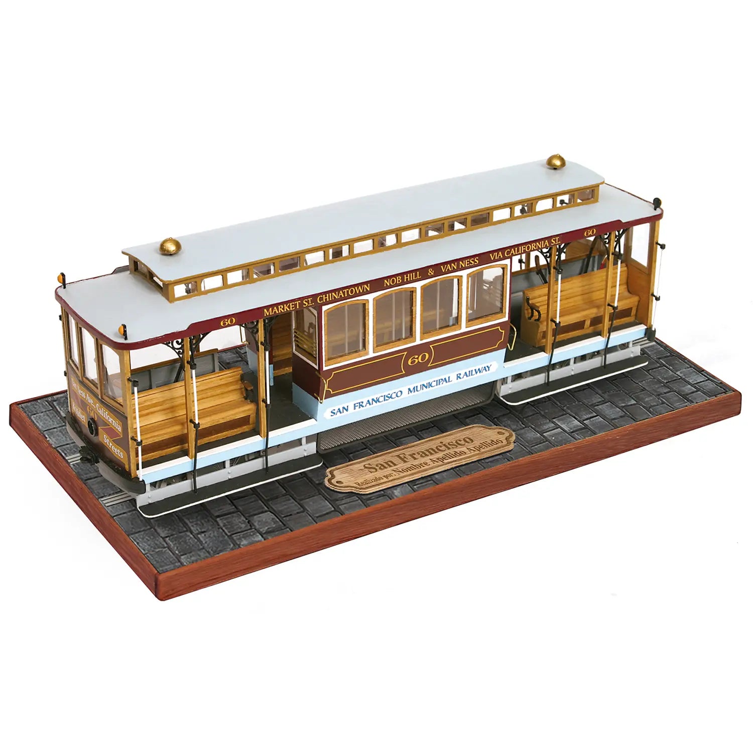 occre-san-francisco-kit-di-modellismo-cable-car-tram-a-cavo image 2