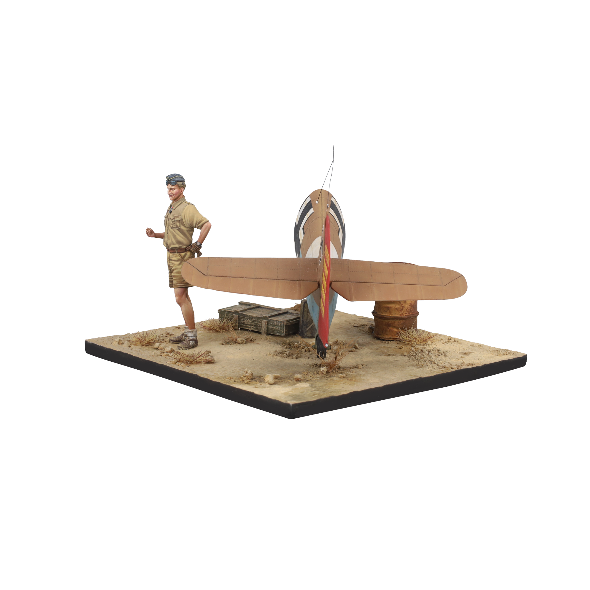 scale75-warfront-marseille-ace-of-bf109-1-32-scena-pilota-e-coda-bf109-da-diping image 8