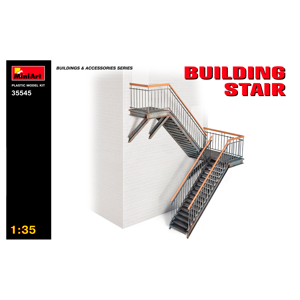 ak-interactive-1-35-building-stairs-scale-per-diorami-da-costruire-e-dipingere image 1