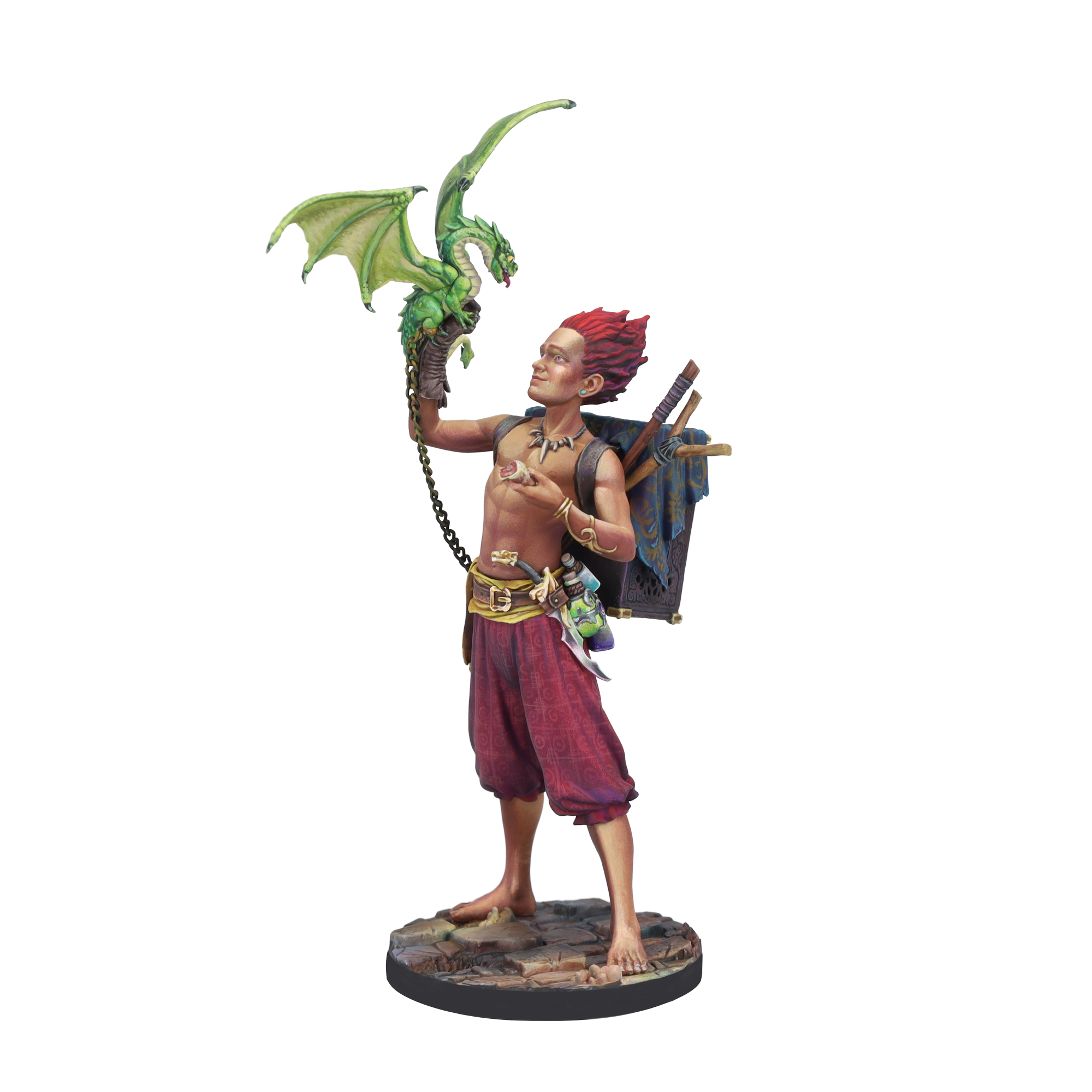 scale75-ulh-dragon-trainer-miniatura-1-24-in-resina-con-catena-in-ottone image 8