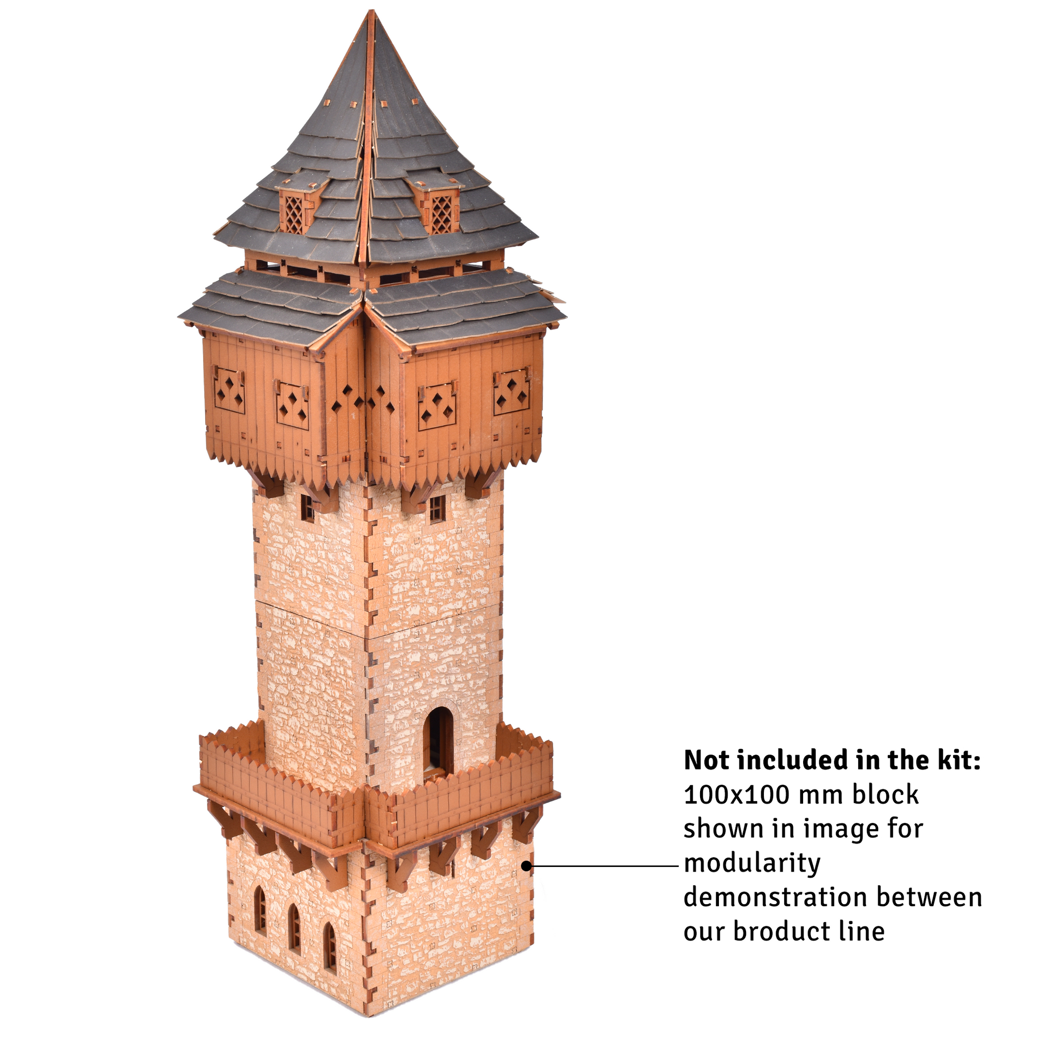 ak-interactive-the-eyrie-torre-di-guardia-medievale-28mm-castello-modellismo image 5