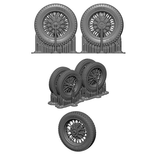ak-interactive-zundapp-ks750-wheel-set-per-academy-1-35-set-ruote-di-ricambio image 1