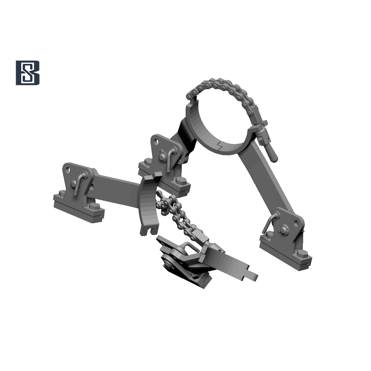 ak-interactive-barrel-holder-for-tiger-i-mid-productions-1-35-supporto-per-canna image 3