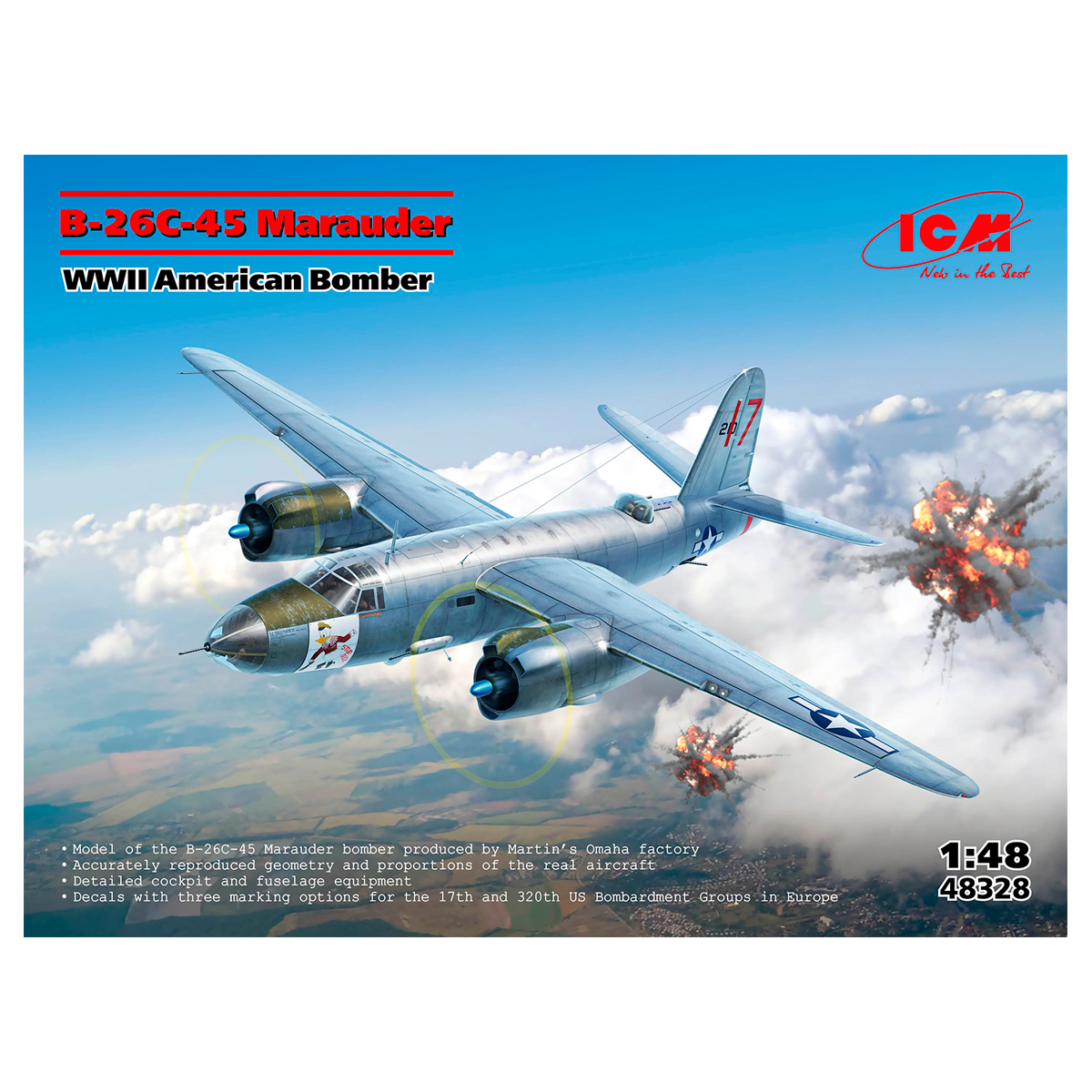 ak-interactive-1-48-b-26c-45-marauder-bombardiere-usa-wwii-kit-modellismo image 1
