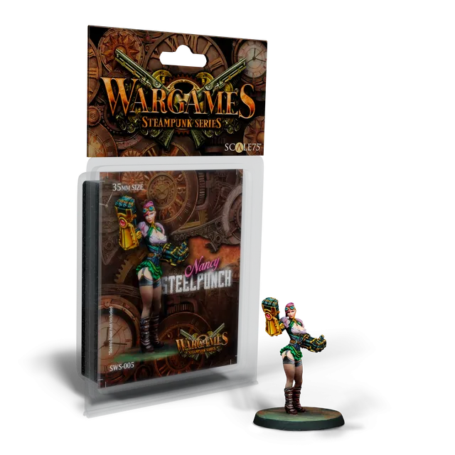 scale75-nancy-steelpunch-35mm-miniatura-steampunk-in-metallo-da-dipingere image 1