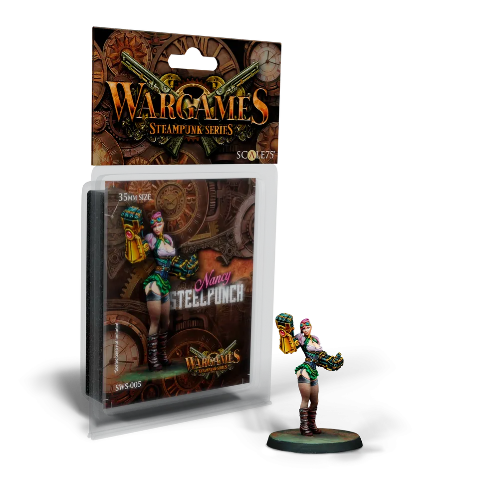 scale75-nancy-steelpunch-35mm-miniatura-steampunk-in-metallo-da-dipingere image 1