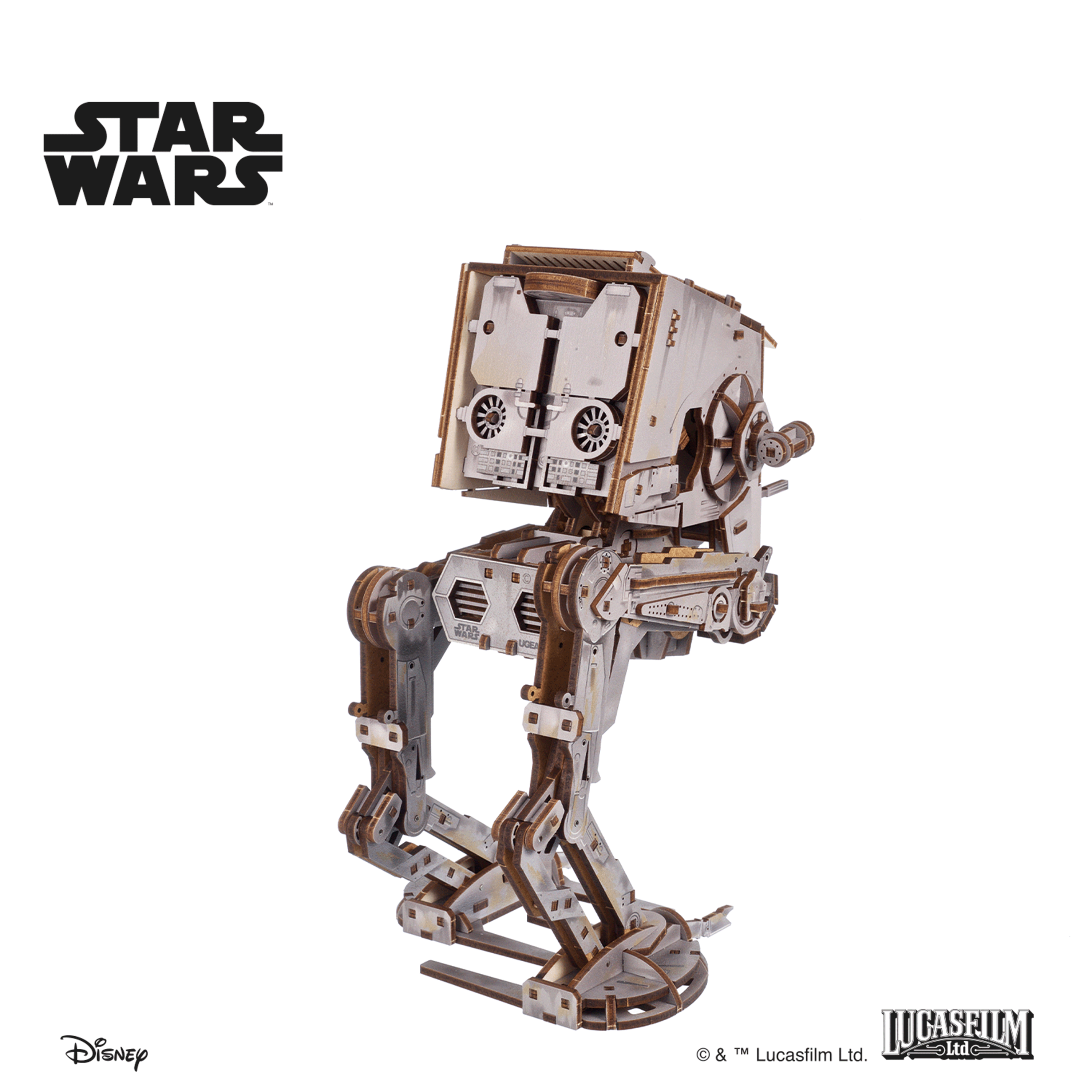 ugears-at-st-walker-star-wars-kit-modellismo-legno-a-molla image 5