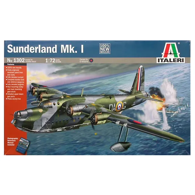 ak-interactive-1-72-sunderland-mk-i-kit-modellismo-aeronautico image 1