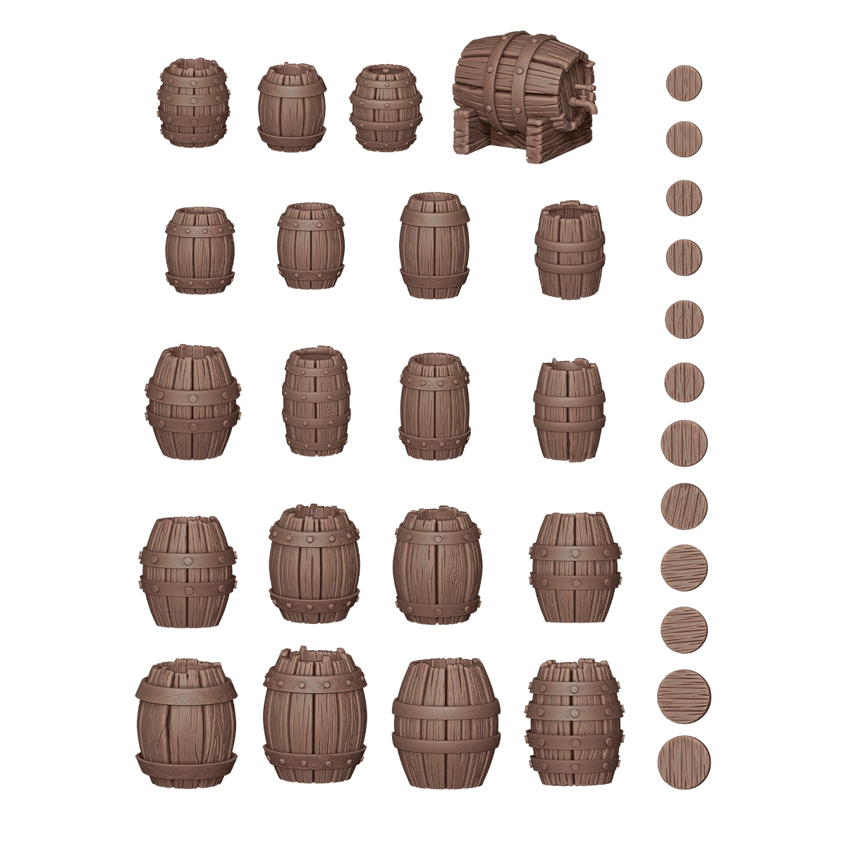 ak-interactive-wood-barrels-ak-basing-bits-set-botti-in-legno-per-basi-e-diorami image 2