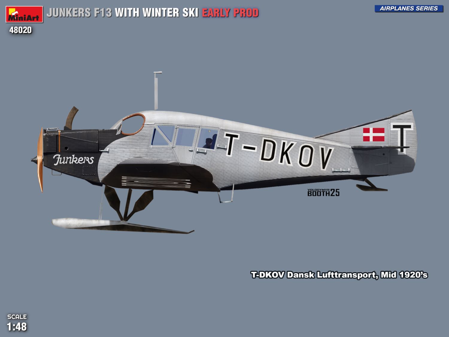 ak-interactive-1-48-junkers-f13-with-winter-ski-early-prod-kit-di-modellismo image 8
