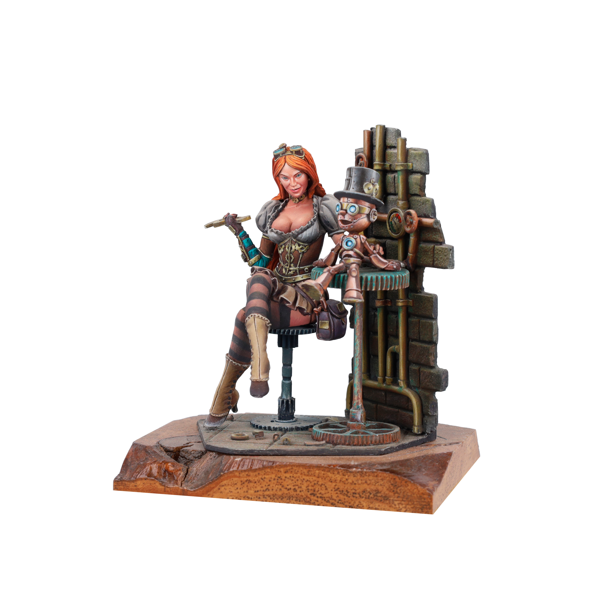 scale75-ilsa-s-mech-lab-miniatura-75mm-steam-wars-in-resina-e-metallo-bianco-da- image 4