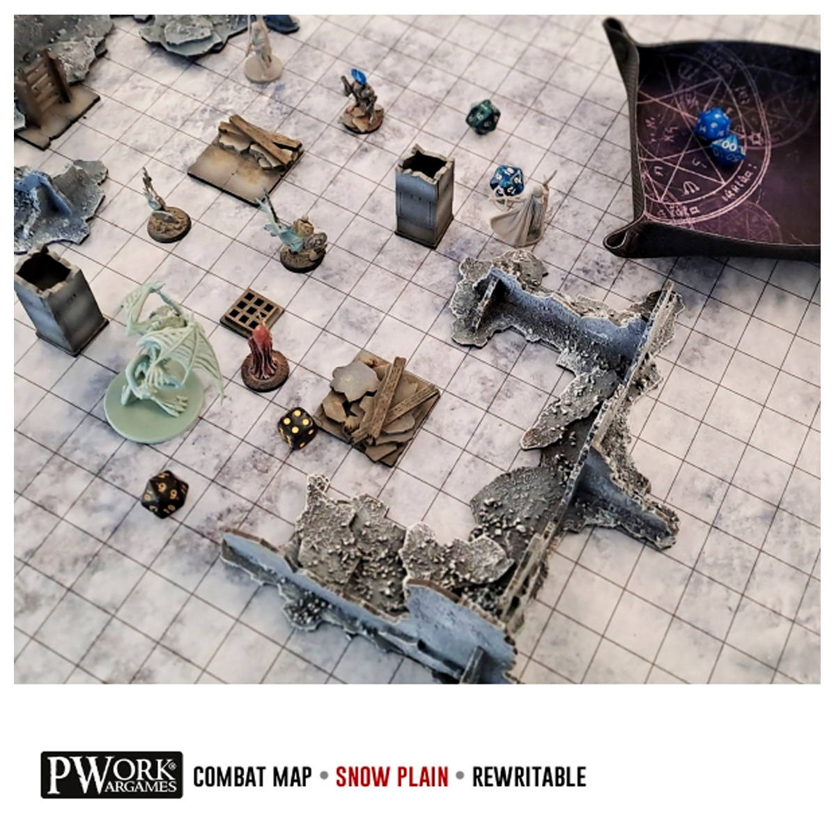 ak-interactive-combat-map-pianura-innevata-24x24-60x60-cm-tappetino-da-gioco-per image 4