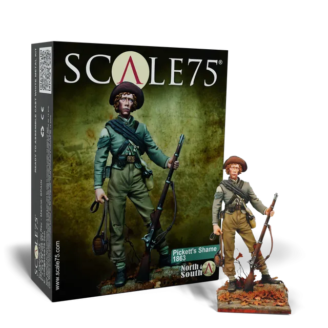 scale75-platinum-picketts-shame-1863-figura-metallo-bianco-75-mm image 1