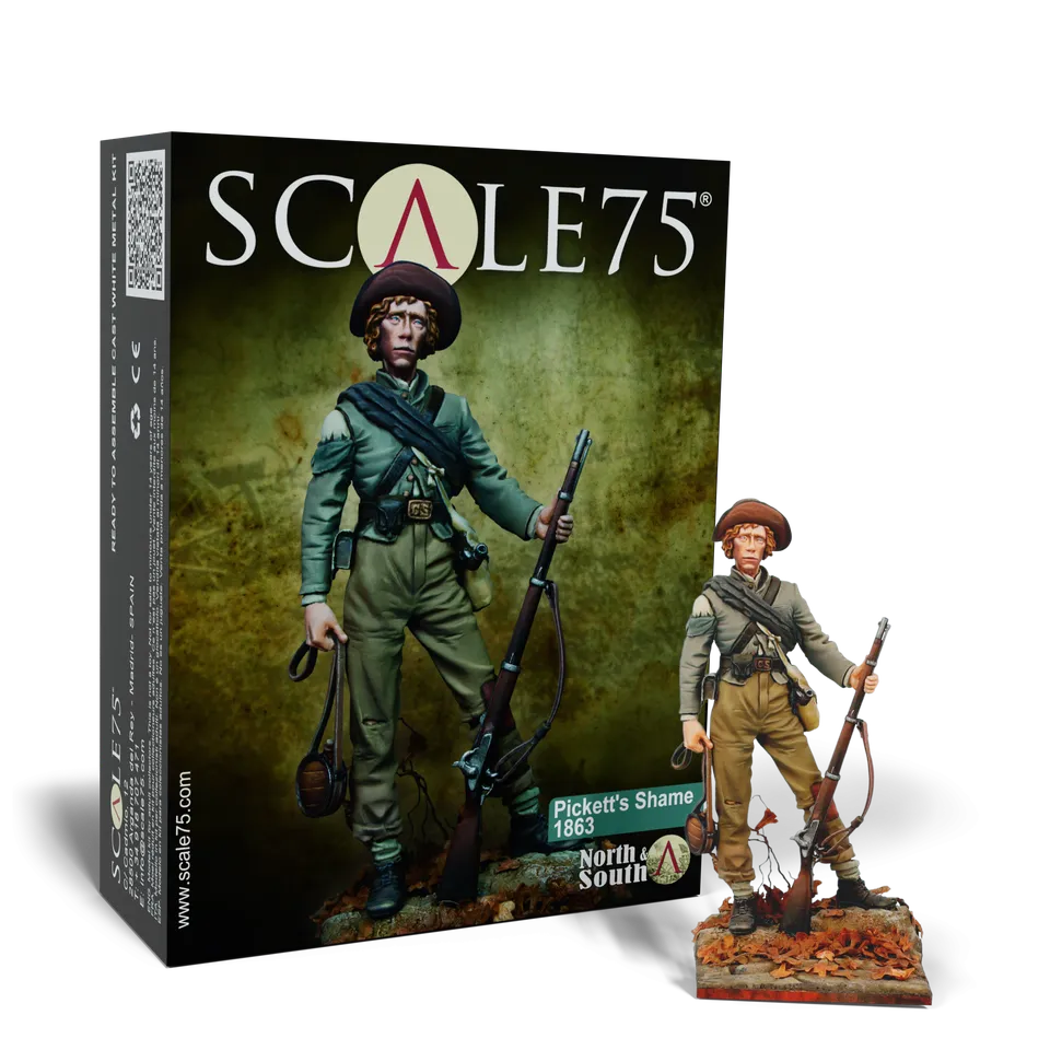 scale75-platinum-picketts-shame-1863-figura-metallo-bianco-75-mm image 1