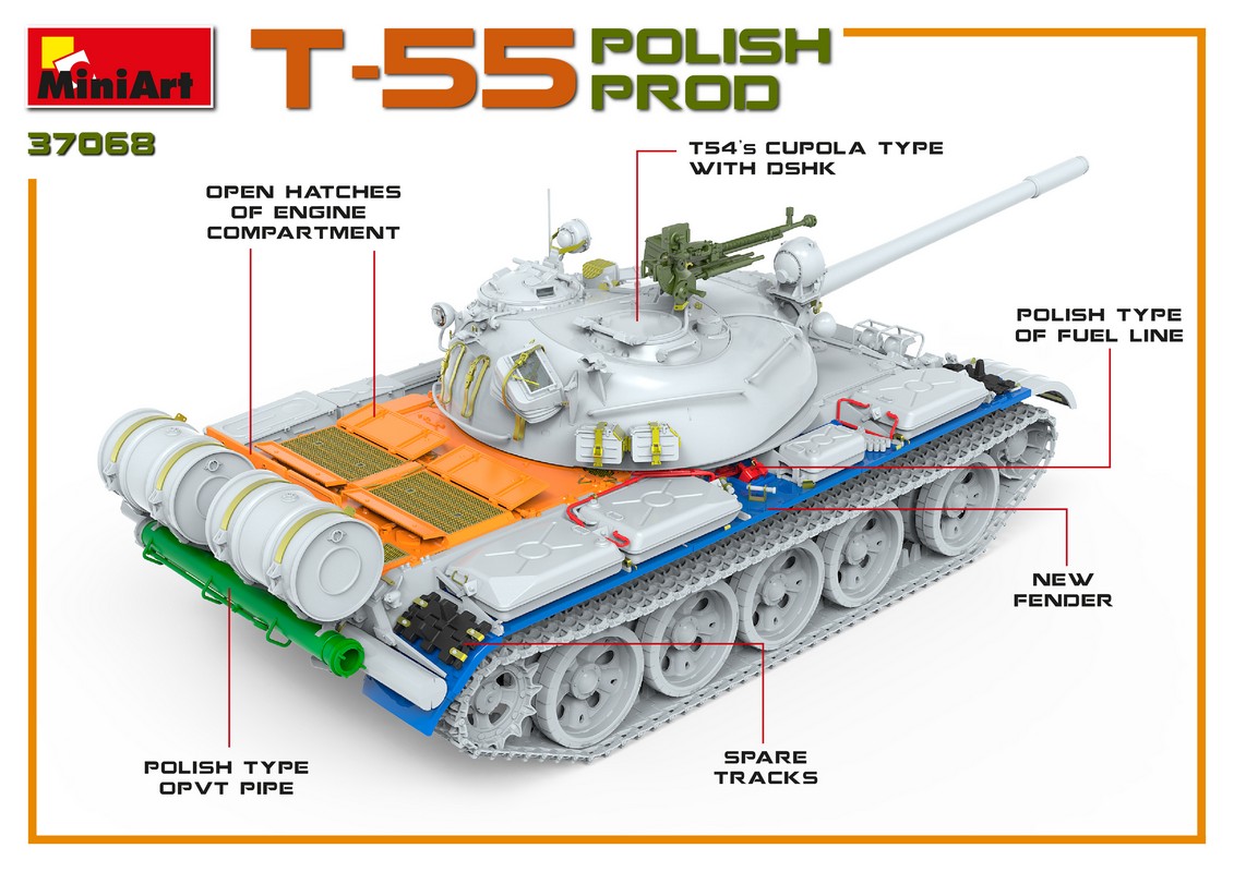 ak-interactive-1-35-t-55-polish-prod-kit-modellismo-carro-armato-polacco image 7