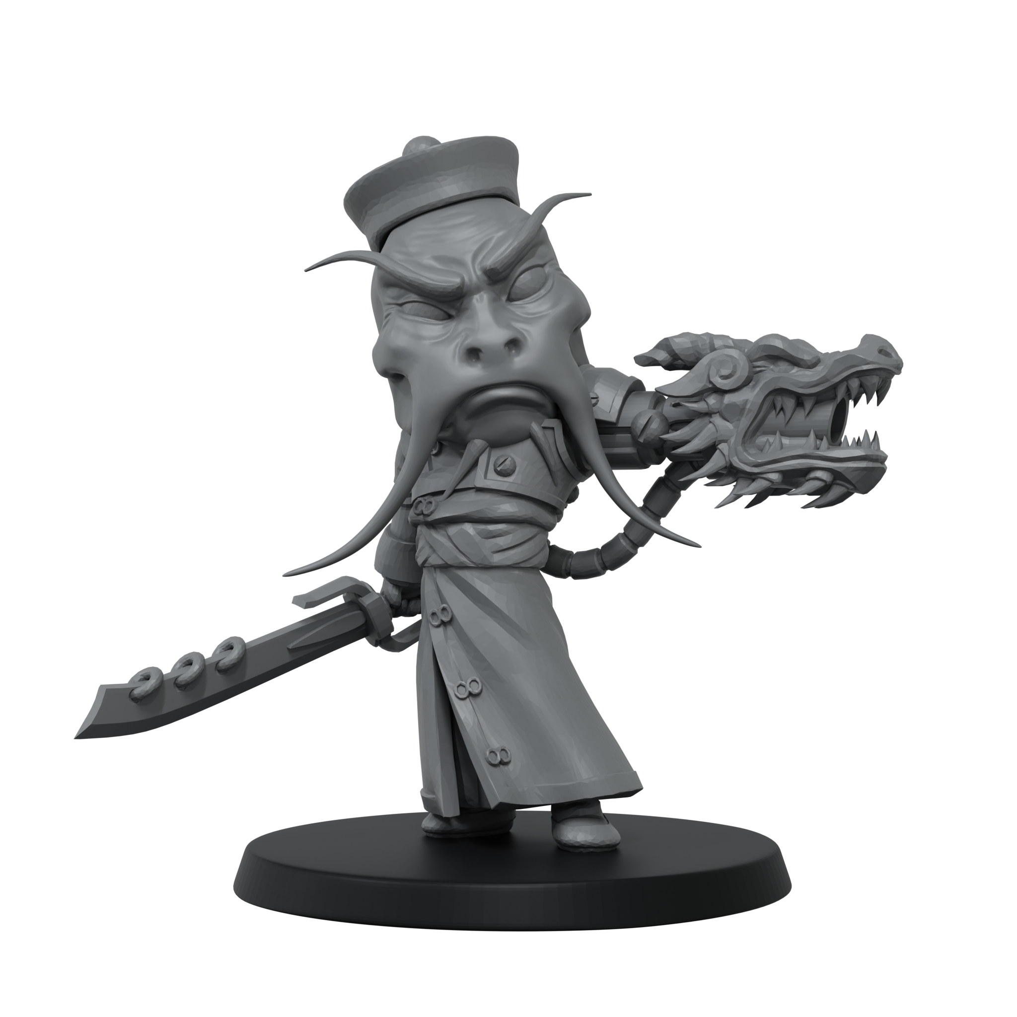 scale75-the-smog-riders-fu-cat-chu-35mm-miniatura-chibi-in-resina-da-montare-e-d image 3