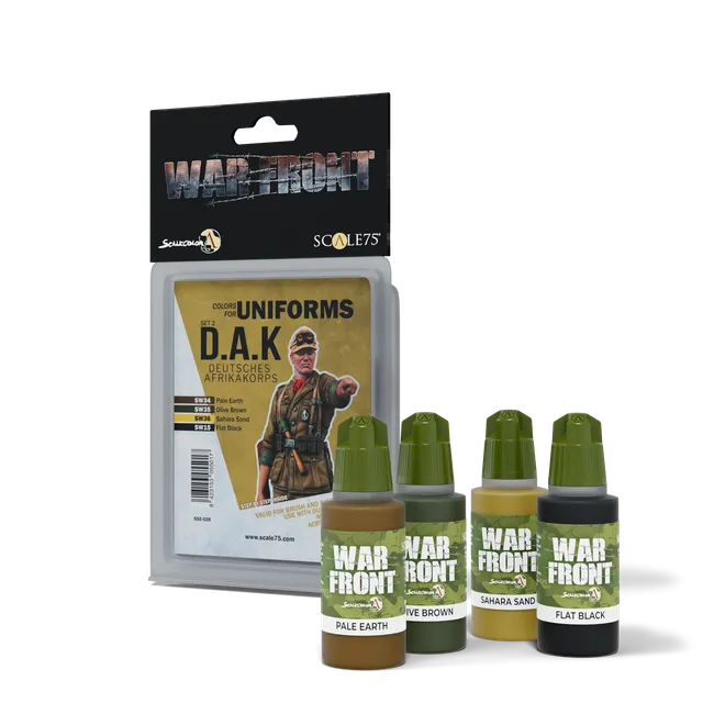 scale75-dak-set-2-warfront-set-4-colori-acrilici-afrika-korps image 1