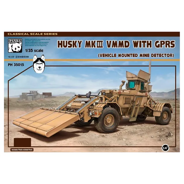 ak-interactive-1-35-husky-mk-iii-vmmd-with-gpr-vehicle-mounted-mine-detector-kit image 1