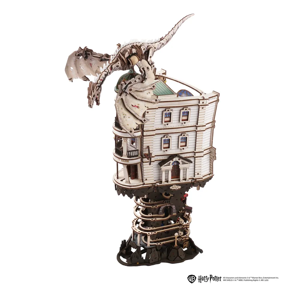 ugears-gringotts-bundle-banca-gringotts-marble-run-drago-ironbelly-harry-potter image 1