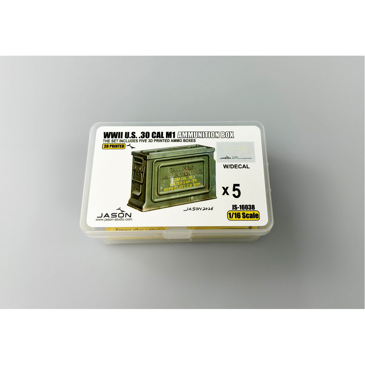 ak-interactive-1-16-scale-wwii-u-s-30-cal-m1-ammunition-box image 2