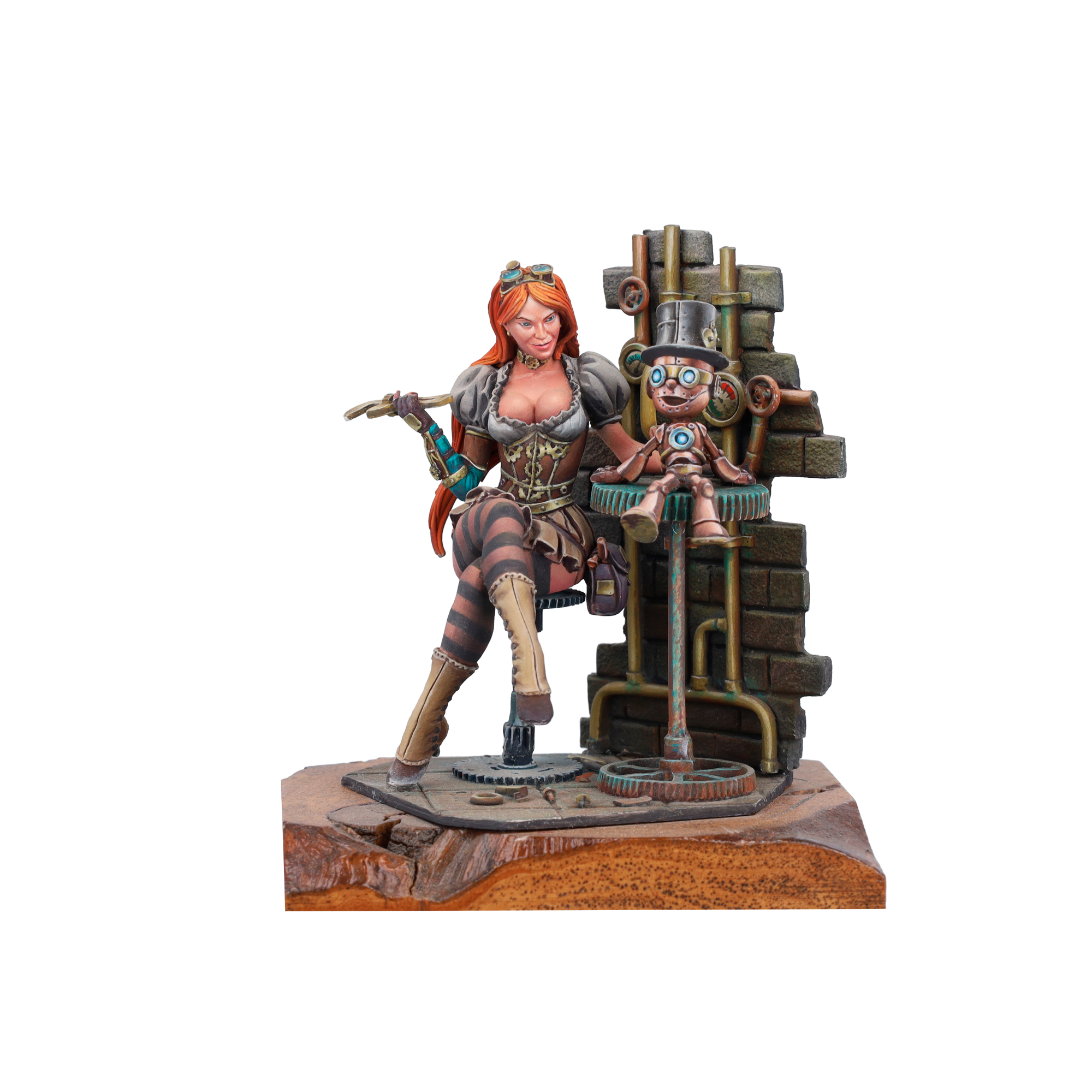 scale75-ilsa-s-mech-lab-miniatura-75mm-steam-wars-in-resina-e-metallo-bianco-da- image 2