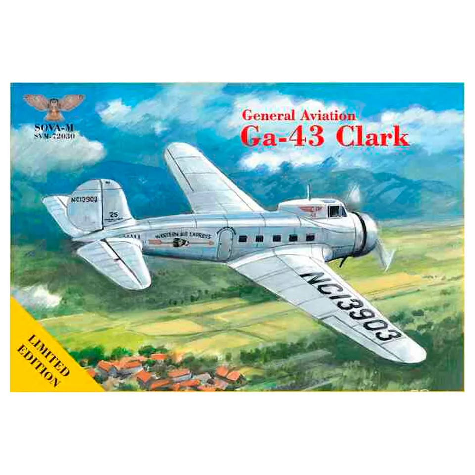 sova-m-general-aviation-ga-43-clark-1-72-kit-di-modellismo-ak-interactive image 1